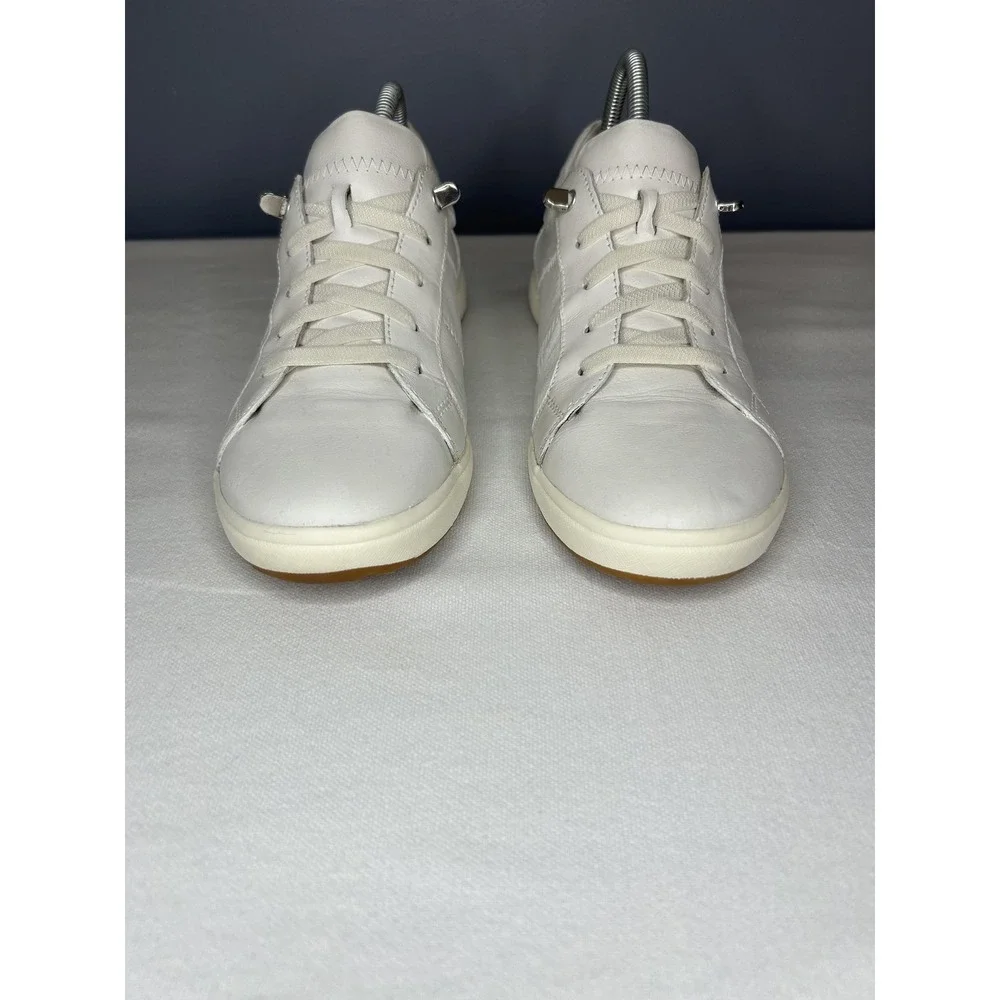 Josef Seibel 67701 Caren Shoes Women 10 41 White Leather Lace Up Comfort Sneaker